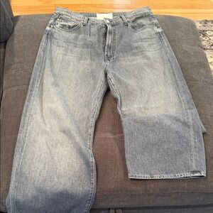 MOTHER Gray Flare & Wide Leg Jeans